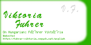 viktoria fuhrer business card